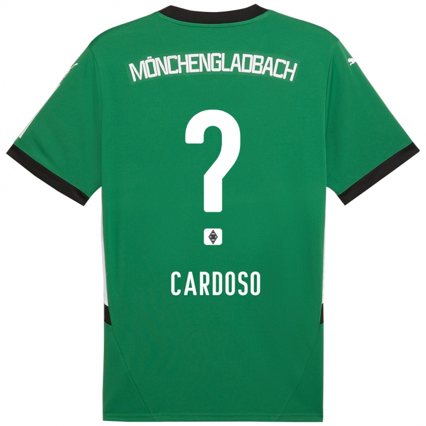 Bambino Maglia Tiago Pereira Cardoso #0 Verde Bianco Kit Gara Away 2024/25 Maglietta