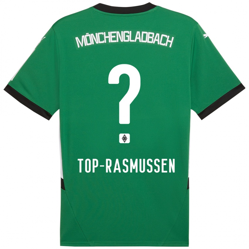 Bambino Maglia Tristan Top-Rasmussen #0 Verde Bianco Kit Gara Away 2024/25 Maglietta