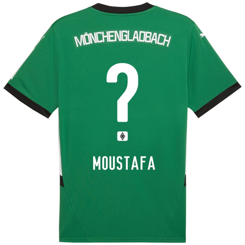 Bambino Maglia Seif Ashraf Moustafa #0 Verde Bianco Kit Gara Away 2024/25 Maglietta