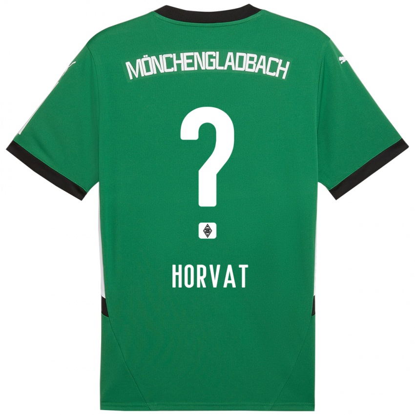 Bambino Maglia Niko Horvat #0 Verde Bianco Kit Gara Away 2024/25 Maglietta