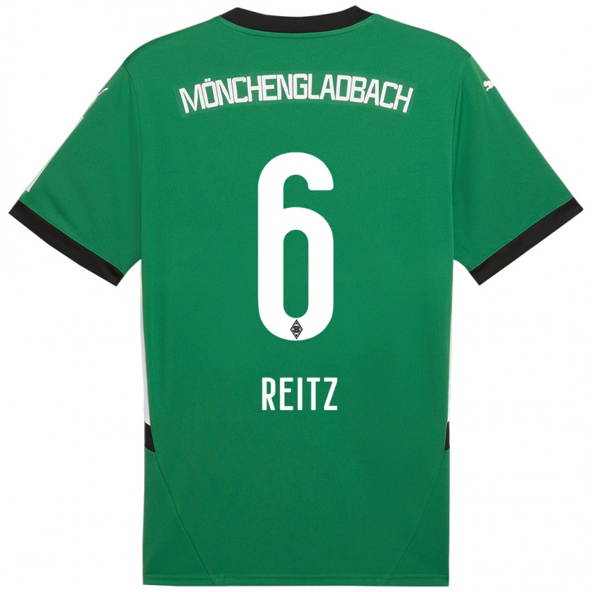 Bambino Maglia Tony Reitz #6 Verde Bianco Kit Gara Away 2024/25 Maglietta