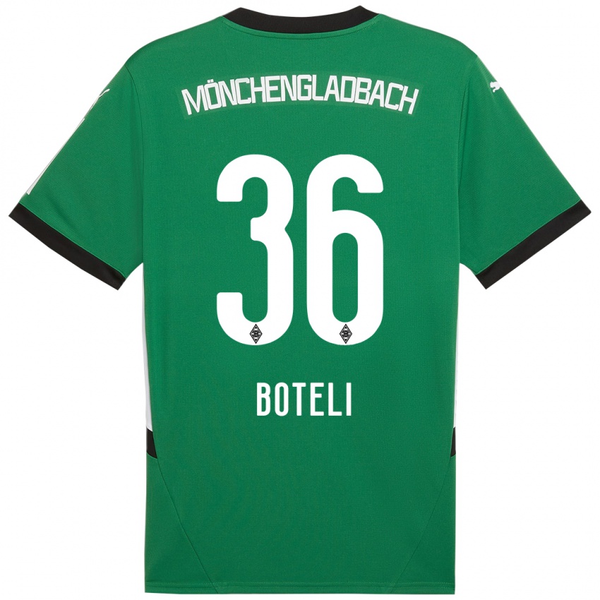 Bambino Maglia Winsley Boteli #36 Verde Bianco Kit Gara Away 2024/25 Maglietta