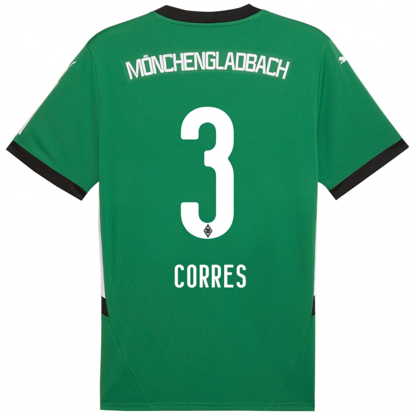 Bambino Maglia Carolin Corres #3 Verde Bianco Kit Gara Away 2024/25 Maglietta