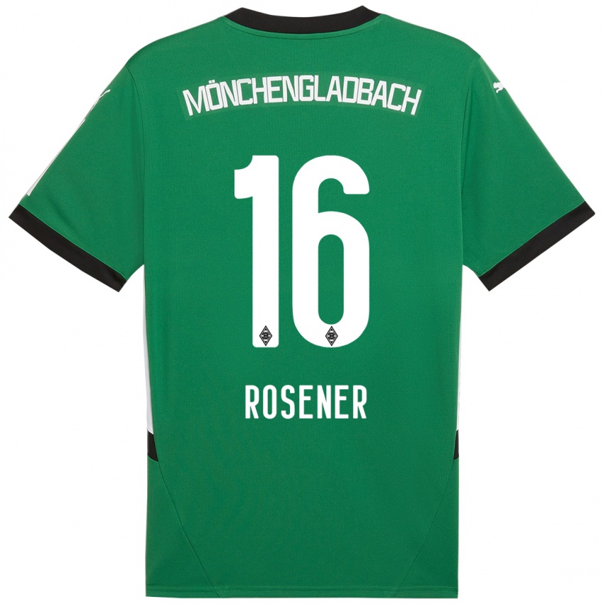 Bambino Maglia Chiara Rösener #16 Verde Bianco Kit Gara Away 2024/25 Maglietta