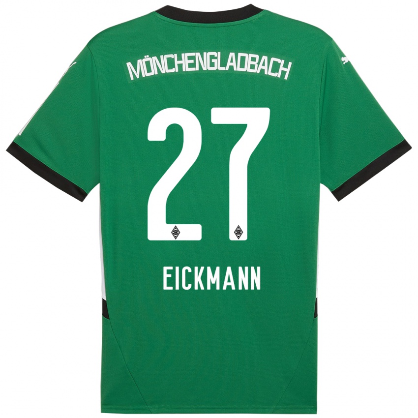 Bambino Maglia Mia Eickmann #27 Verde Bianco Kit Gara Away 2024/25 Maglietta