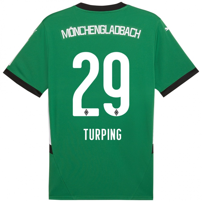 Bambino Maglia Selim Turping #29 Verde Bianco Kit Gara Away 2024/25 Maglietta