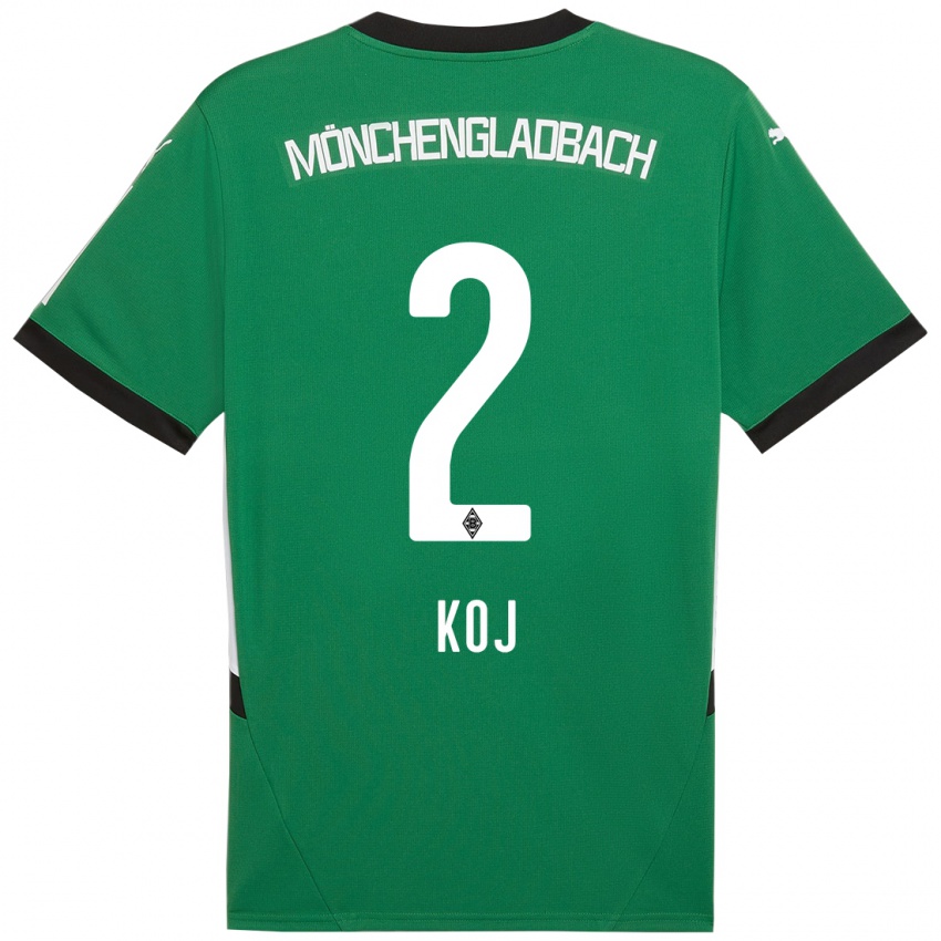 Bambino Maglia Julia Koj #2 Verde Bianco Kit Gara Away 2024/25 Maglietta