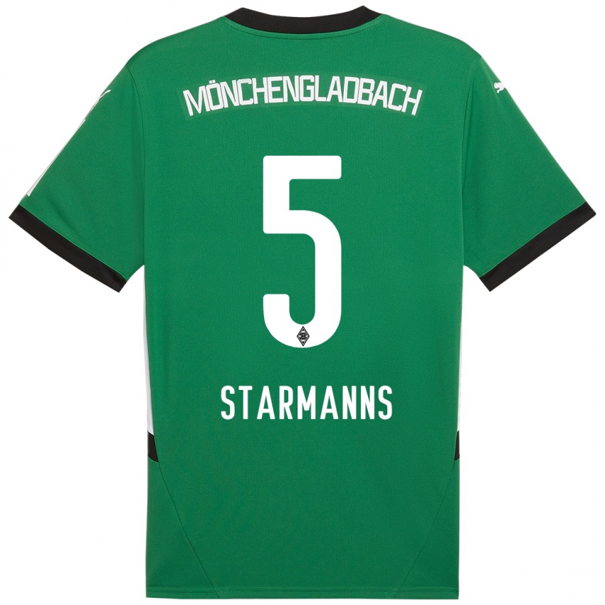 Bambino Maglia Sandra Starmanns #5 Verde Bianco Kit Gara Away 2024/25 Maglietta