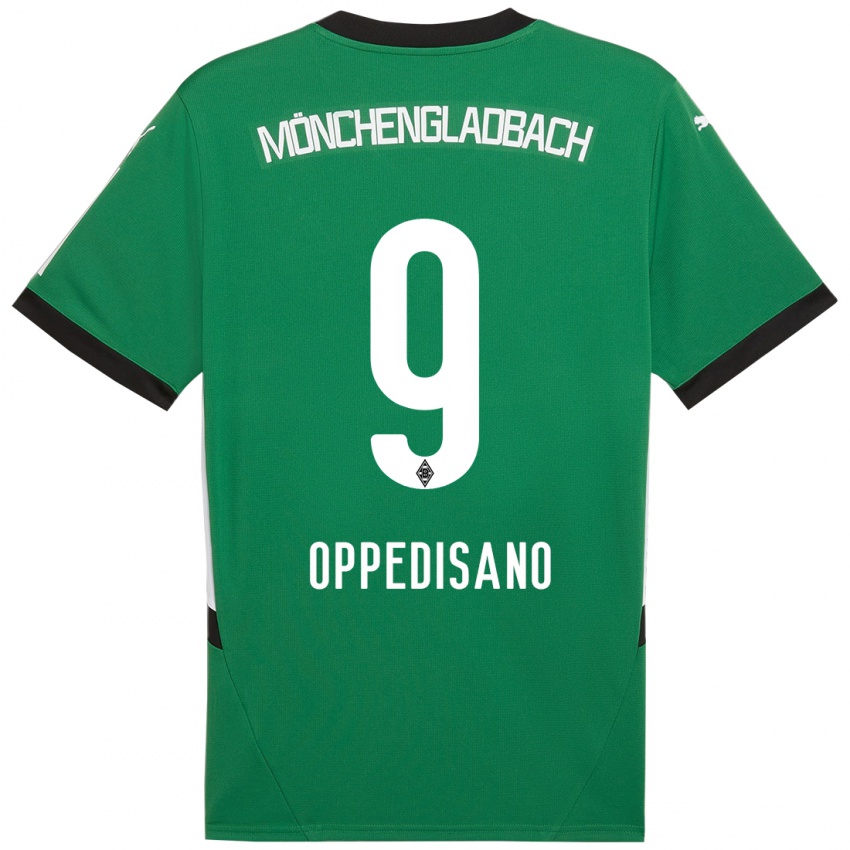 Bambino Maglia Valentina Oppedisano #9 Verde Bianco Kit Gara Away 2024/25 Maglietta