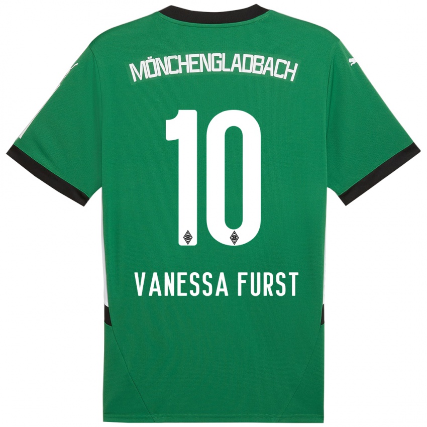 Bambino Maglia Vanessa Fürst #10 Verde Bianco Kit Gara Away 2024/25 Maglietta