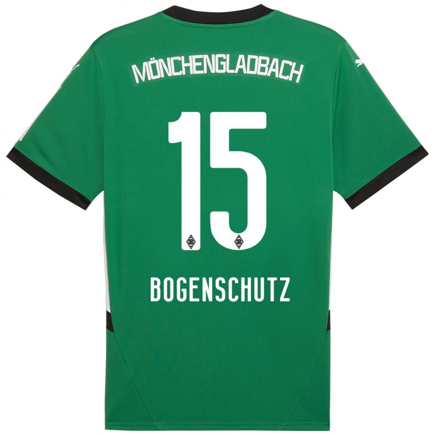 Bambino Maglia Kerstin Bogenschutz #15 Verde Bianco Kit Gara Away 2024/25 Maglietta