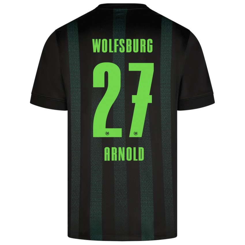 Bambino Maglia Maximilian Arnold #27 Verde Scuro Kit Gara Away 2024/25 Maglietta