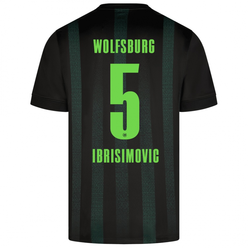 Bambino Maglia Amar Ibrisimovic #5 Verde Scuro Kit Gara Away 2024/25 Maglietta