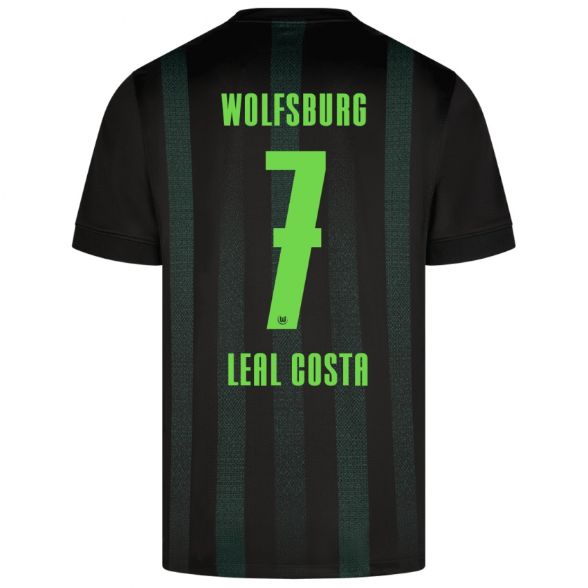 Bambino Maglia David Leal Costa #7 Verde Scuro Kit Gara Away 2024/25 Maglietta