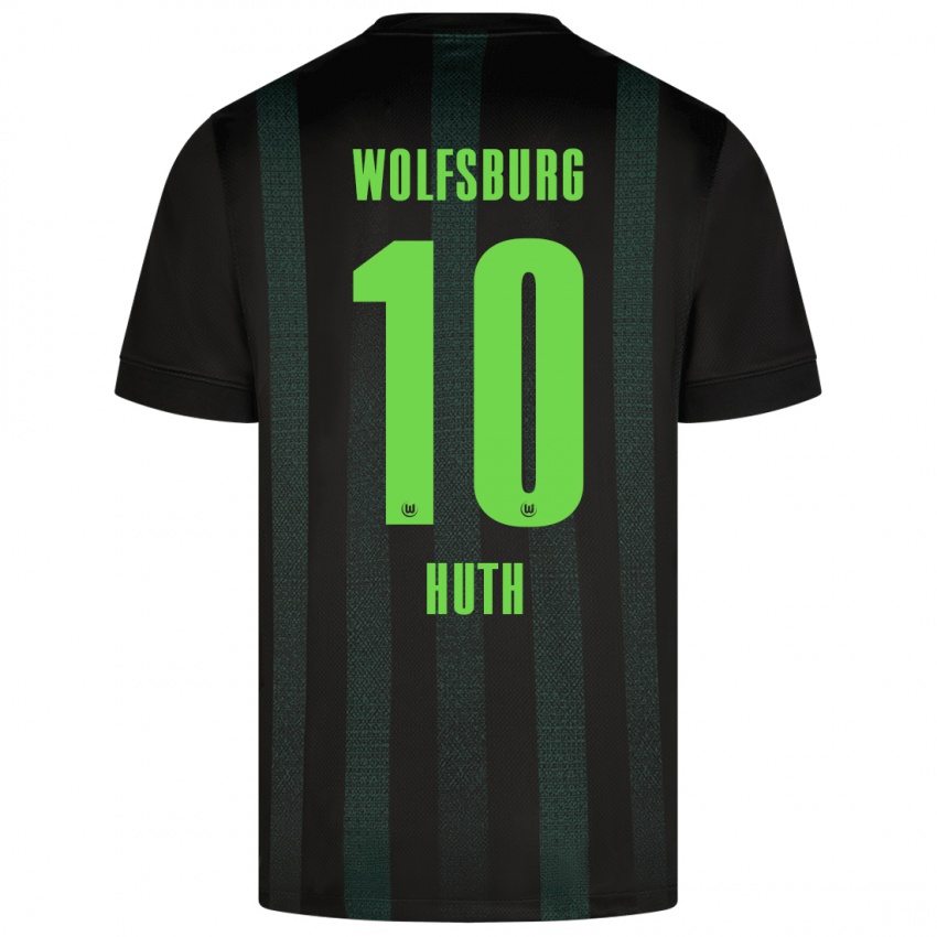 Bambino Maglia Svenja Huth #10 Verde Scuro Kit Gara Away 2024/25 Maglietta