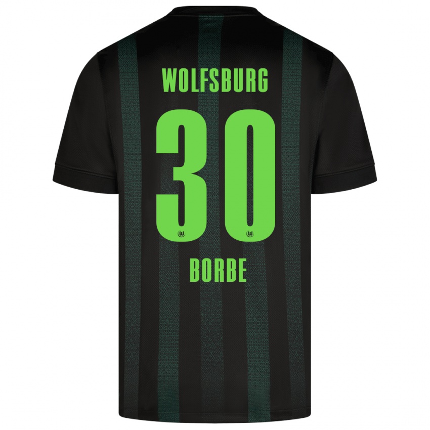 Bambino Maglia Anneke Borbe #30 Verde Scuro Kit Gara Away 2024/25 Maglietta