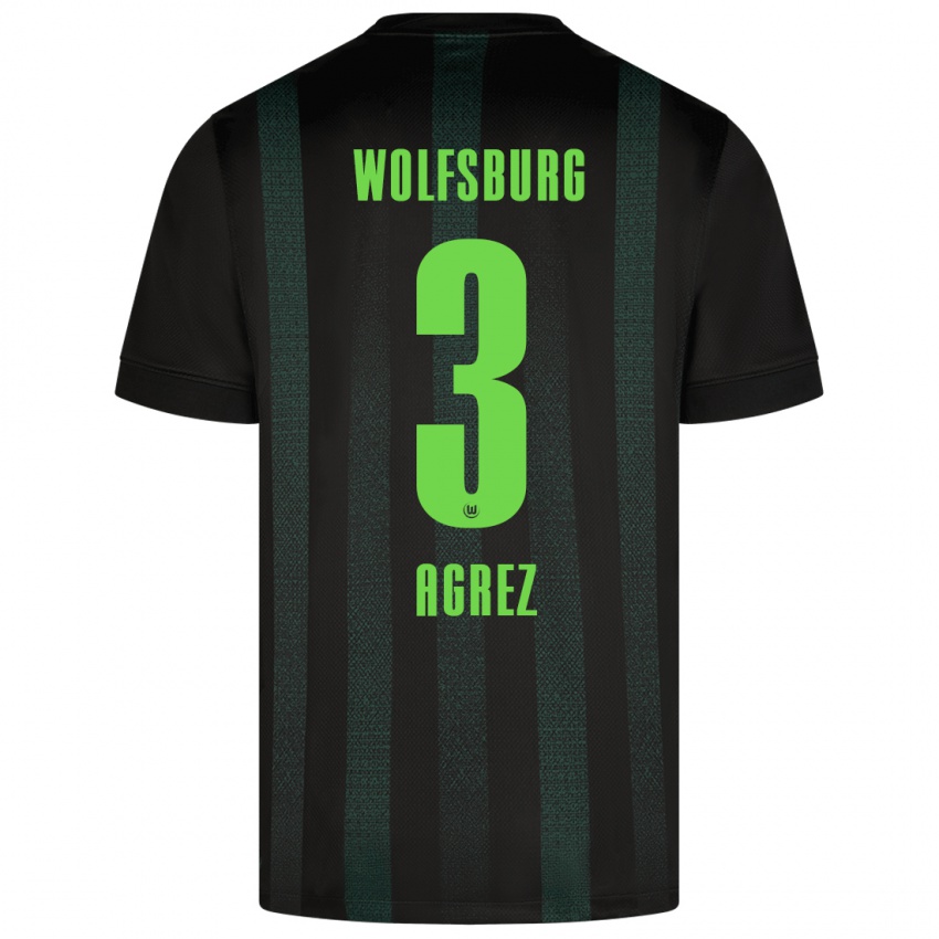 Bambino Maglia Sara Agrež #3 Verde Scuro Kit Gara Away 2024/25 Maglietta