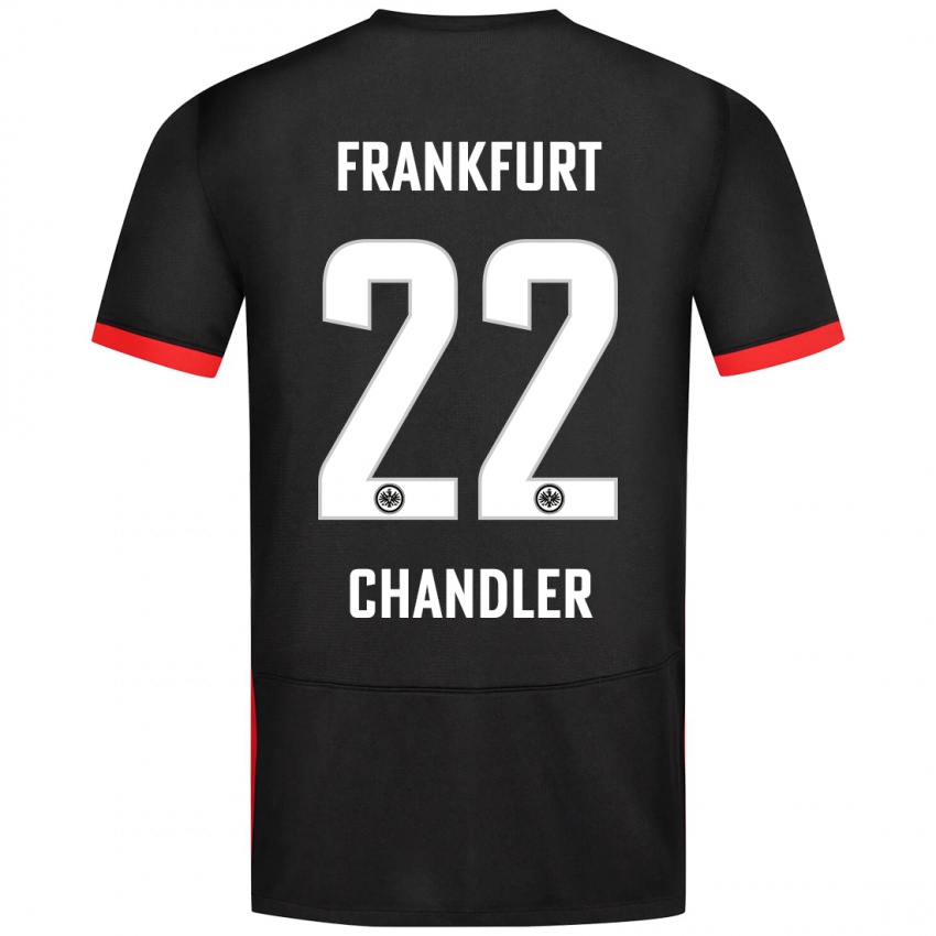 Bambino Maglia Timothy Chandler #22 Nero Kit Gara Away 2024/25 Maglietta