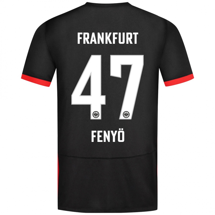 Bambino Maglia Noah Fenyö #47 Nero Kit Gara Away 2024/25 Maglietta