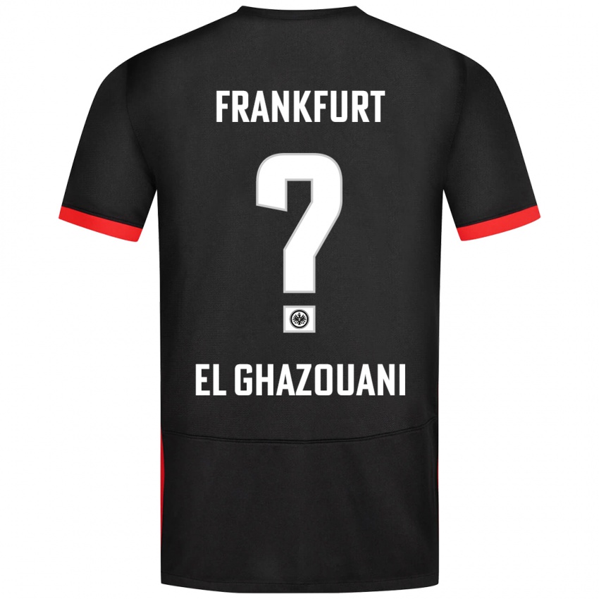 Bambino Maglia Mohamed El Ghazouani #0 Nero Kit Gara Away 2024/25 Maglietta