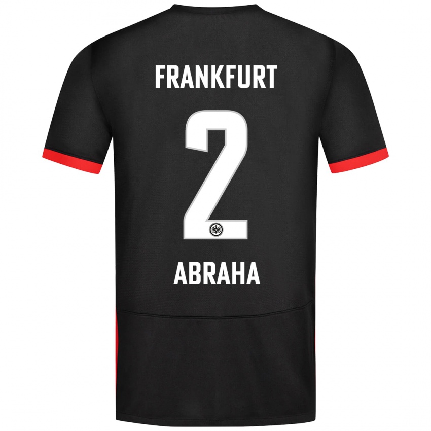 Bambino Maglia Natnael Abraha #2 Nero Kit Gara Away 2024/25 Maglietta