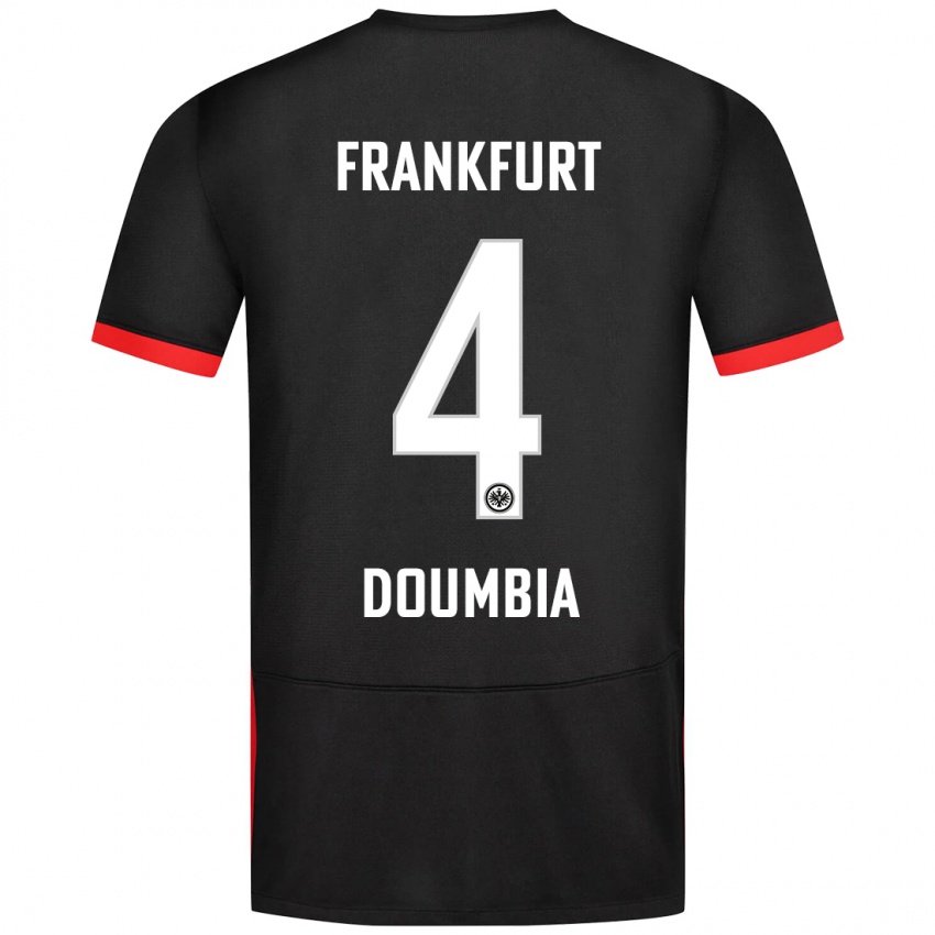 Bambino Maglia Fousseny Doumbia #4 Nero Kit Gara Away 2024/25 Maglietta