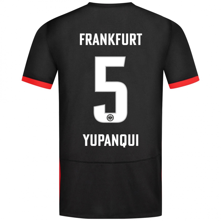 Bambino Maglia Philipp Eisele Yupanqui #5 Nero Kit Gara Away 2024/25 Maglietta