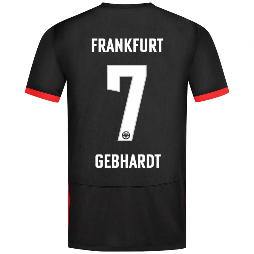 Bambino Maglia Luca Gebhardt #7 Nero Kit Gara Away 2024/25 Maglietta