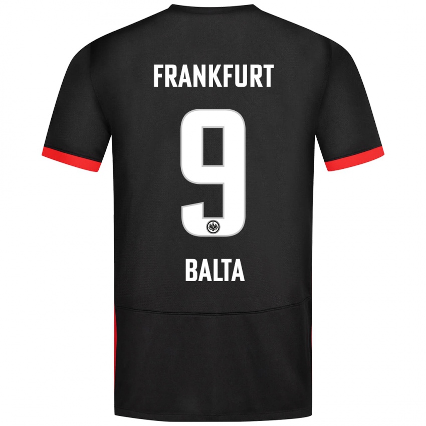 Bambino Maglia Sahin Balta #9 Nero Kit Gara Away 2024/25 Maglietta