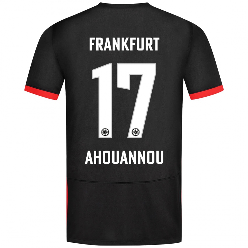 Bambino Maglia Yannis Ahouannou #17 Nero Kit Gara Away 2024/25 Maglietta