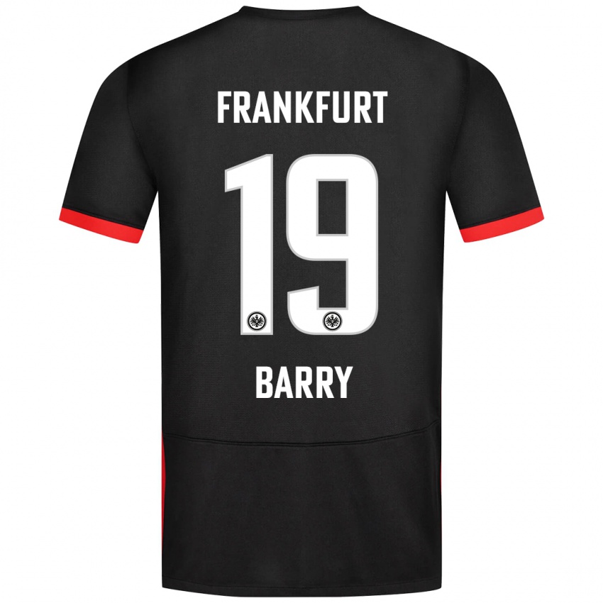 Bambino Maglia Jasha Barry #19 Nero Kit Gara Away 2024/25 Maglietta