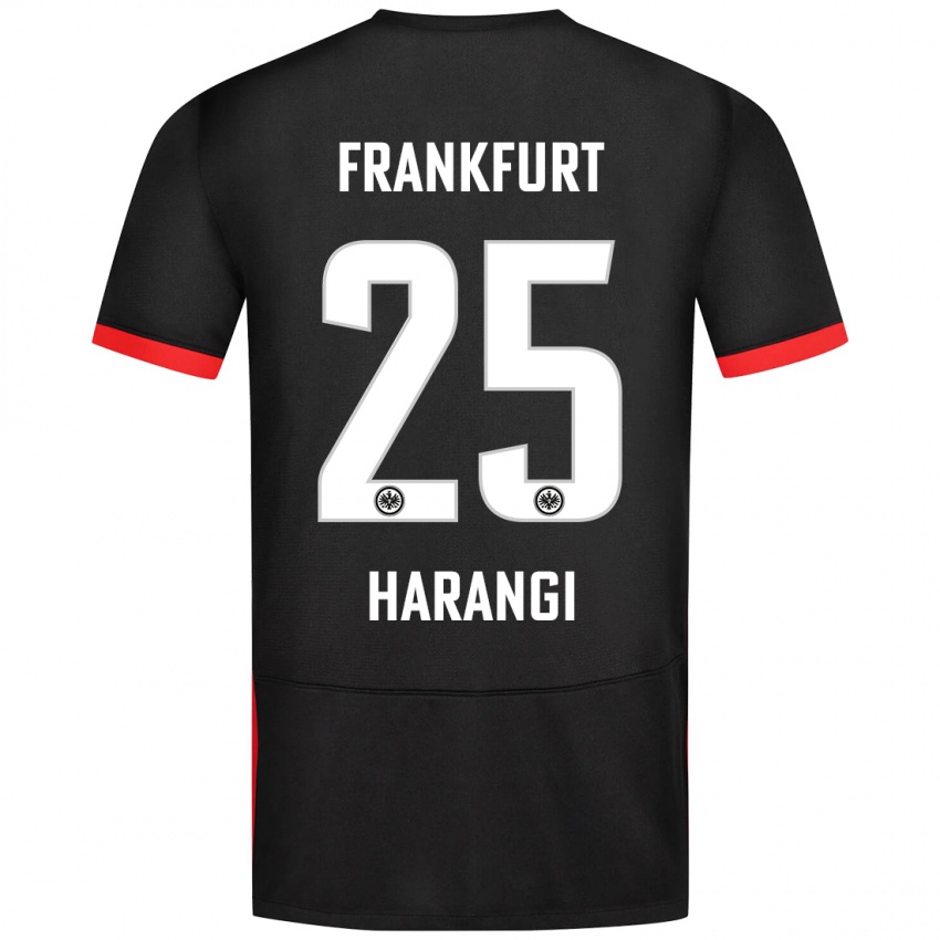 Bambino Maglia Aiden Harangi #25 Nero Kit Gara Away 2024/25 Maglietta