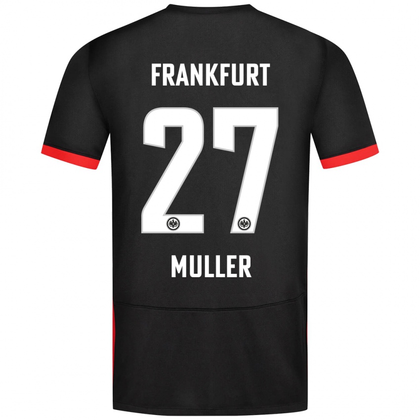 Bambino Maglia Mark Müller #27 Nero Kit Gara Away 2024/25 Maglietta