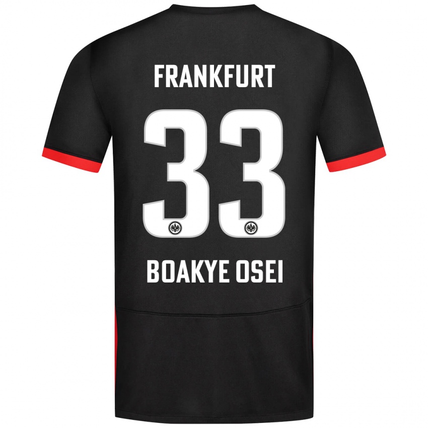 Bambino Maglia Derek Boakye-Osei #33 Nero Kit Gara Away 2024/25 Maglietta