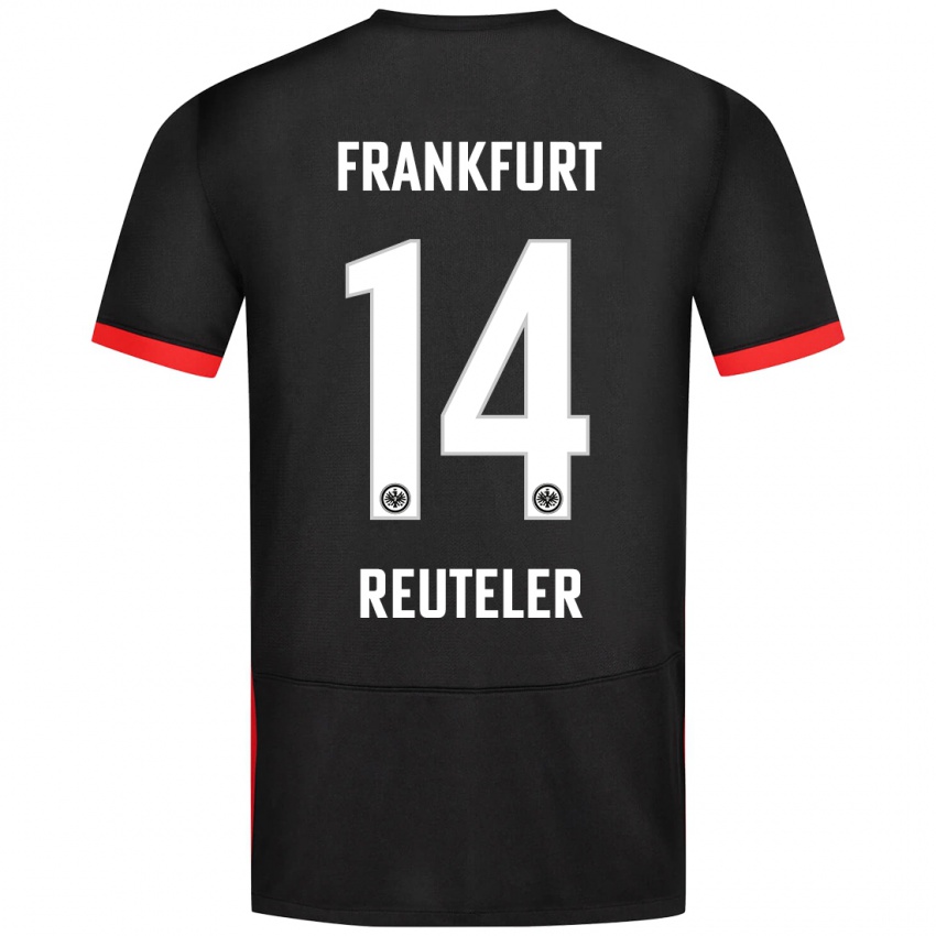 Bambino Maglia Geraldine Reuteler #14 Nero Kit Gara Away 2024/25 Maglietta