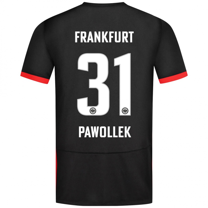 Bambino Maglia Tanja Pawollek #31 Nero Kit Gara Away 2024/25 Maglietta