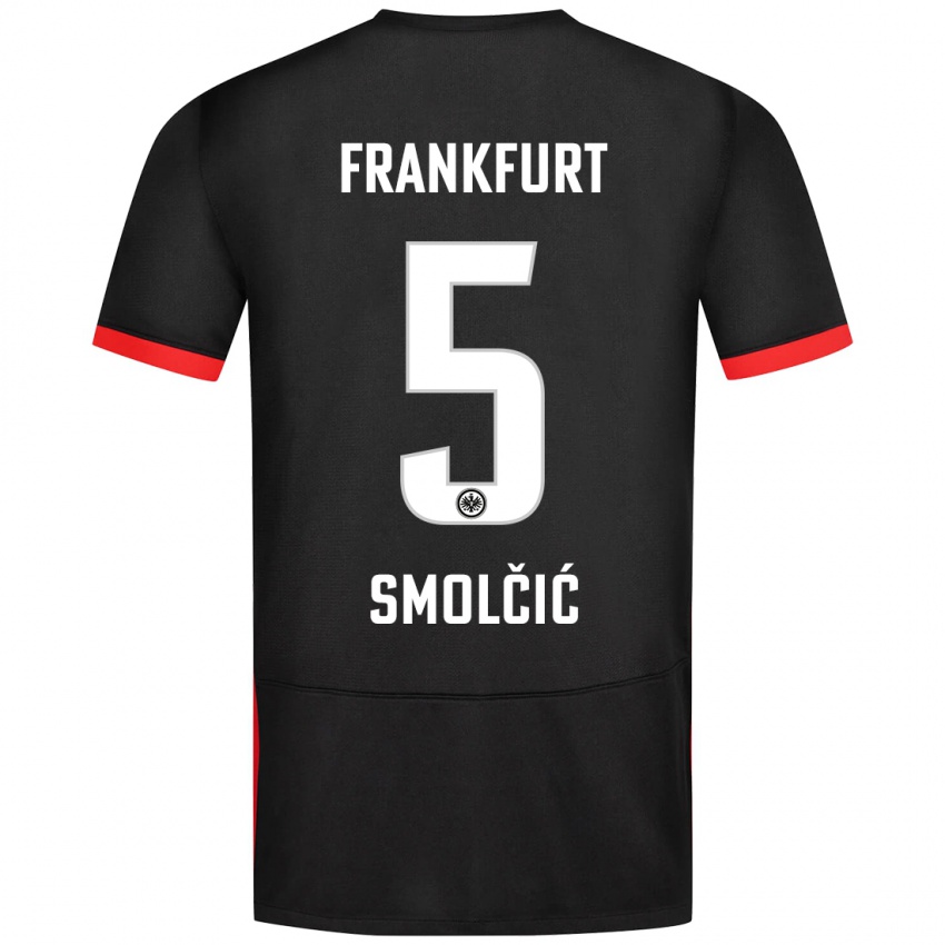 Bambino Maglia Hrvoje Smolcic #5 Nero Kit Gara Away 2024/25 Maglietta