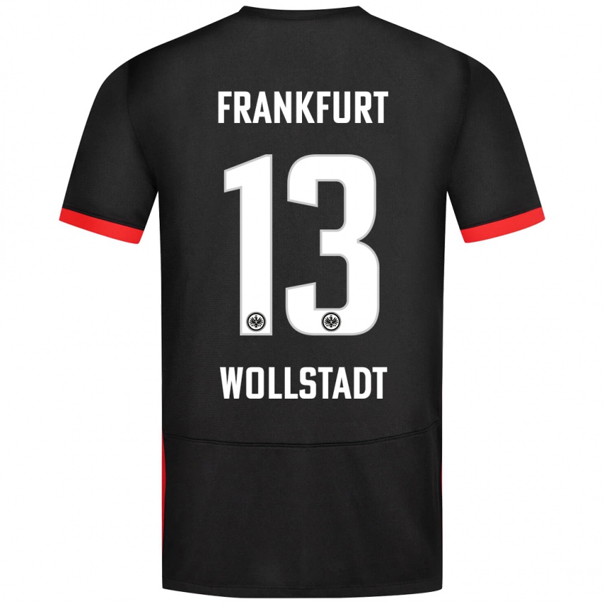 Bambino Maglia Fabio Wollstadt #13 Nero Kit Gara Away 2024/25 Maglietta