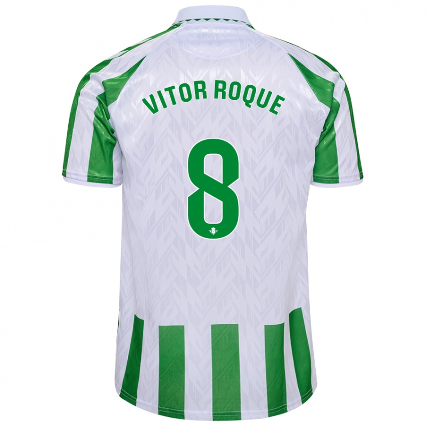 Uomo Maglia Vitor Roque #8 Blu Rosso Kit Gara Home 2024/25 Maglietta