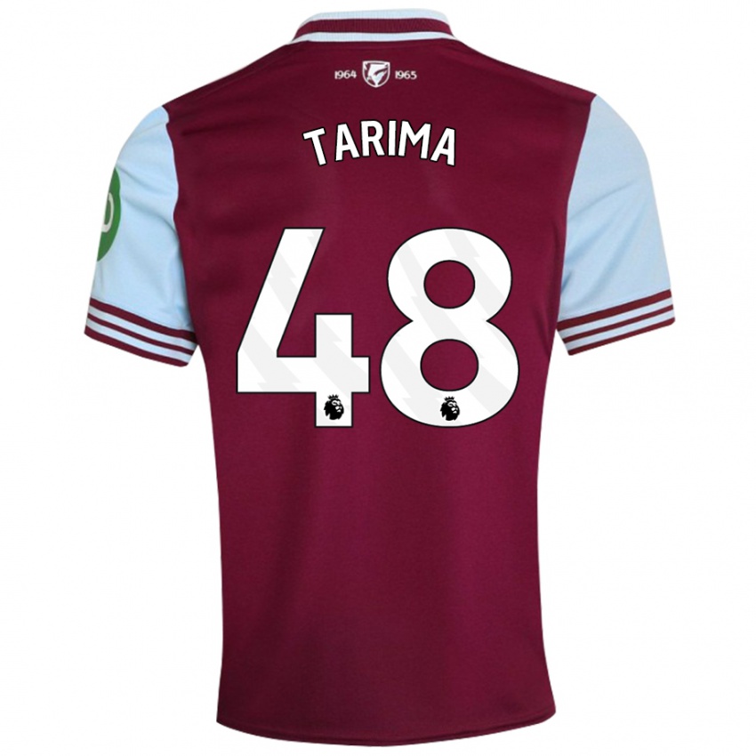 Uomo Maglia Sean Tarima #48 Rosso Scuro Kit Gara Home 2024/25 Maglietta