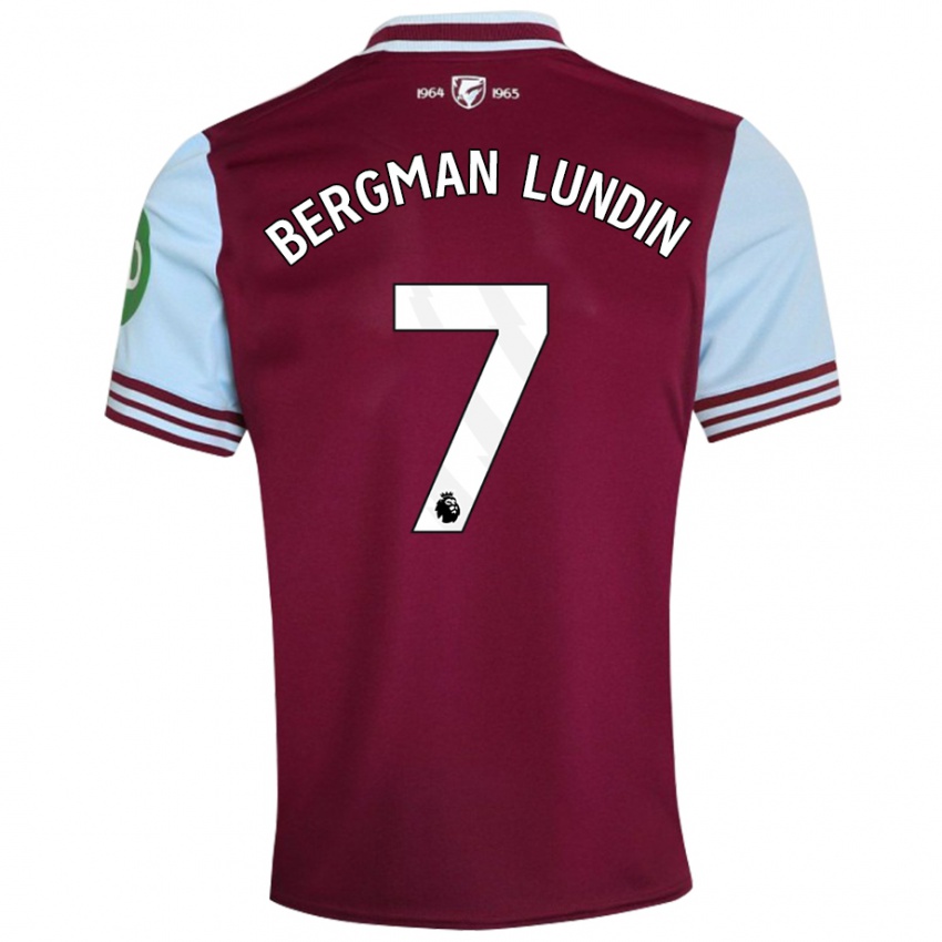 Uomo Maglia Marika Bergman-Lundin #7 Rosso Scuro Kit Gara Home 2024/25 Maglietta