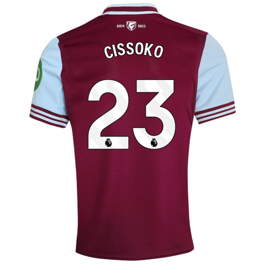 Uomo Maglia Hawa Cissoko #23 Rosso Scuro Kit Gara Home 2024/25 Maglietta