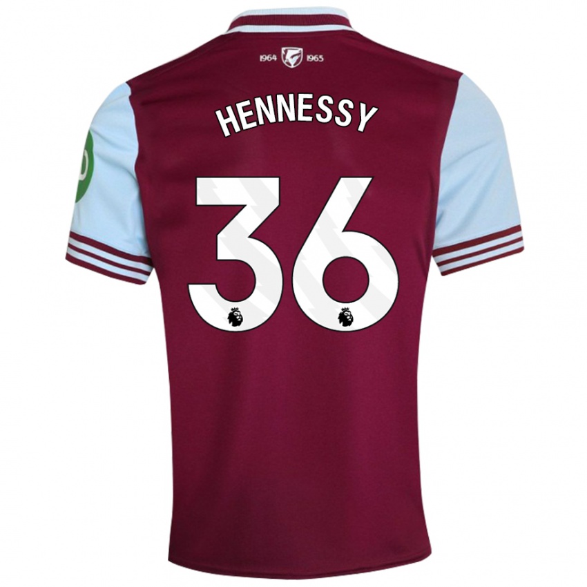 Uomo Maglia Alexandra Hennessy #36 Rosso Scuro Kit Gara Home 2024/25 Maglietta