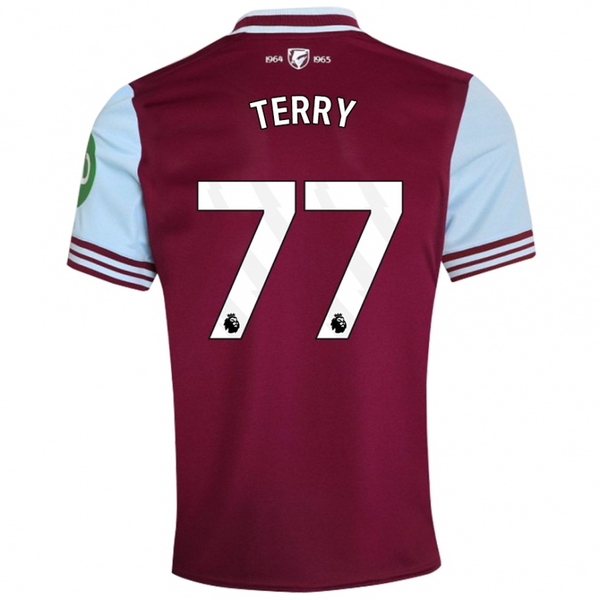 Uomo Maglia Mason Terry #77 Rosso Scuro Kit Gara Home 2024/25 Maglietta