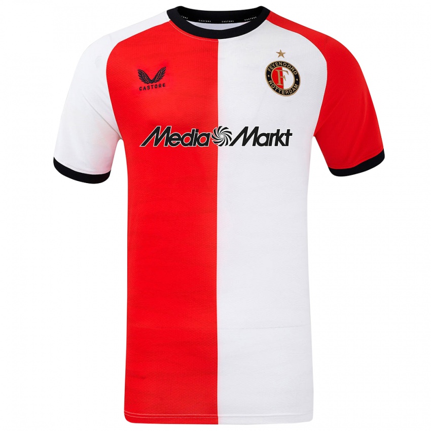 Uomo Maglia Cole Bassett #19 Rosso Bianco Kit Gara Home 2024/25 Maglietta