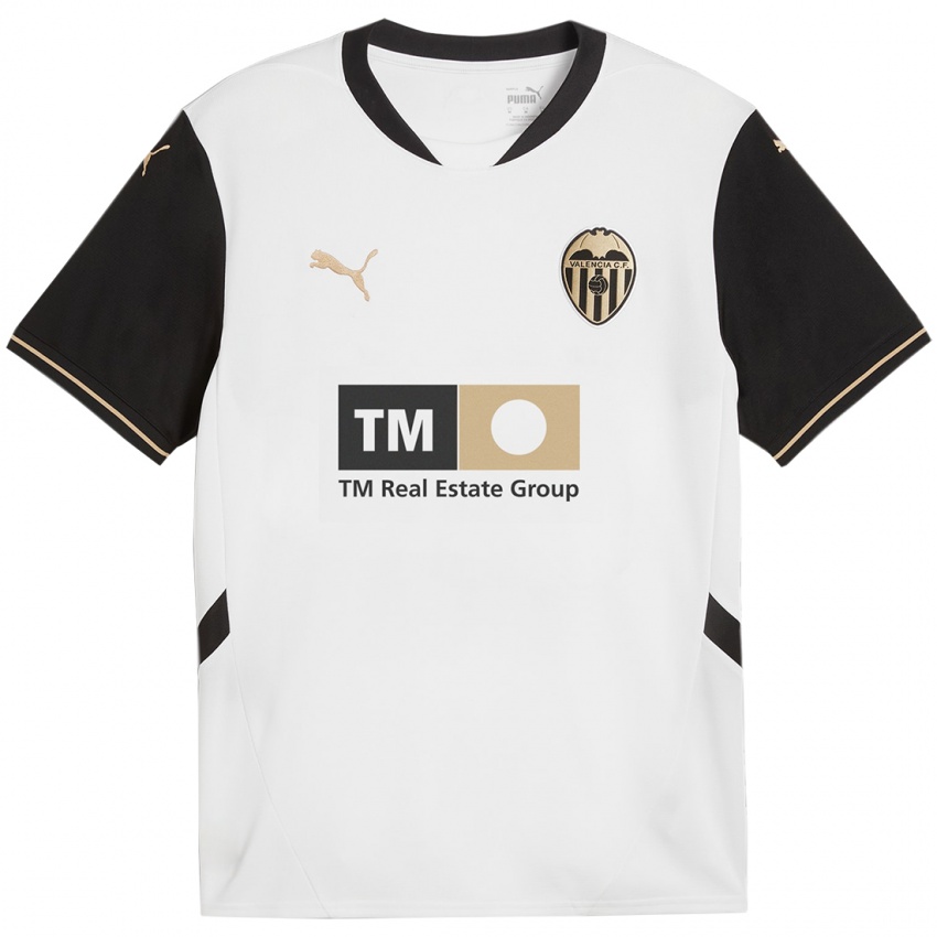 Uomo Maglia Il Tuo Nome #0 Bianco Nero Kit Gara Home 2024/25 Maglietta