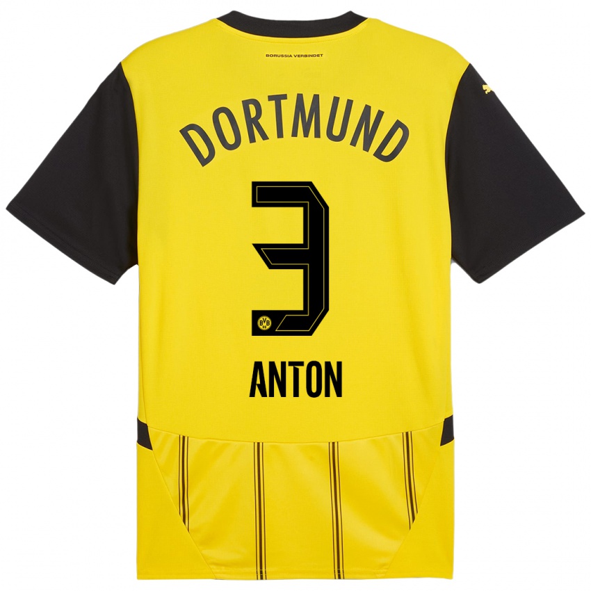 Uomo Maglia Waldemar Anton #3 Giallo Nero Kit Gara Home 2024/25 Maglietta