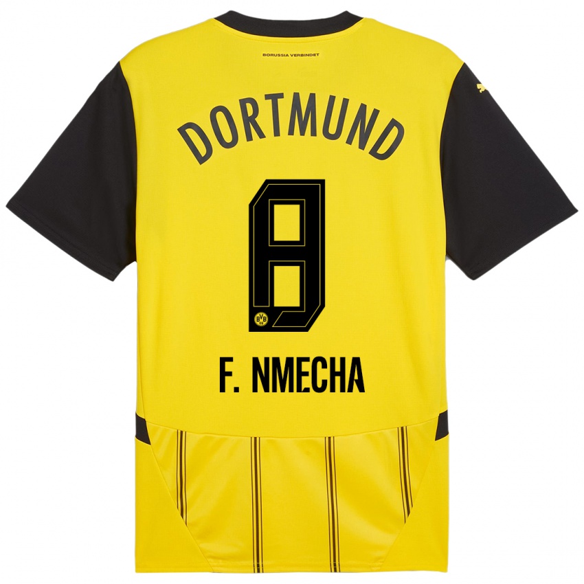 Uomo Maglia Felix Nmecha #8 Giallo Nero Kit Gara Home 2024/25 Maglietta