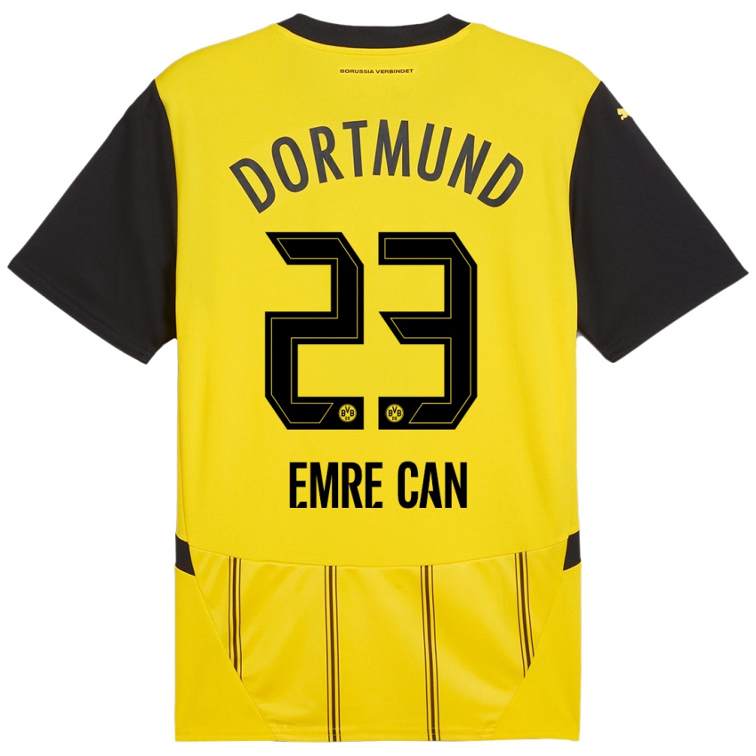 Uomo Maglia Emre Can #23 Giallo Nero Kit Gara Home 2024/25 Maglietta