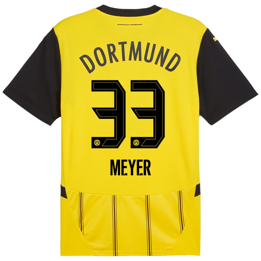 Uomo Maglia Alexander Meyer #33 Giallo Nero Kit Gara Home 2024/25 Maglietta